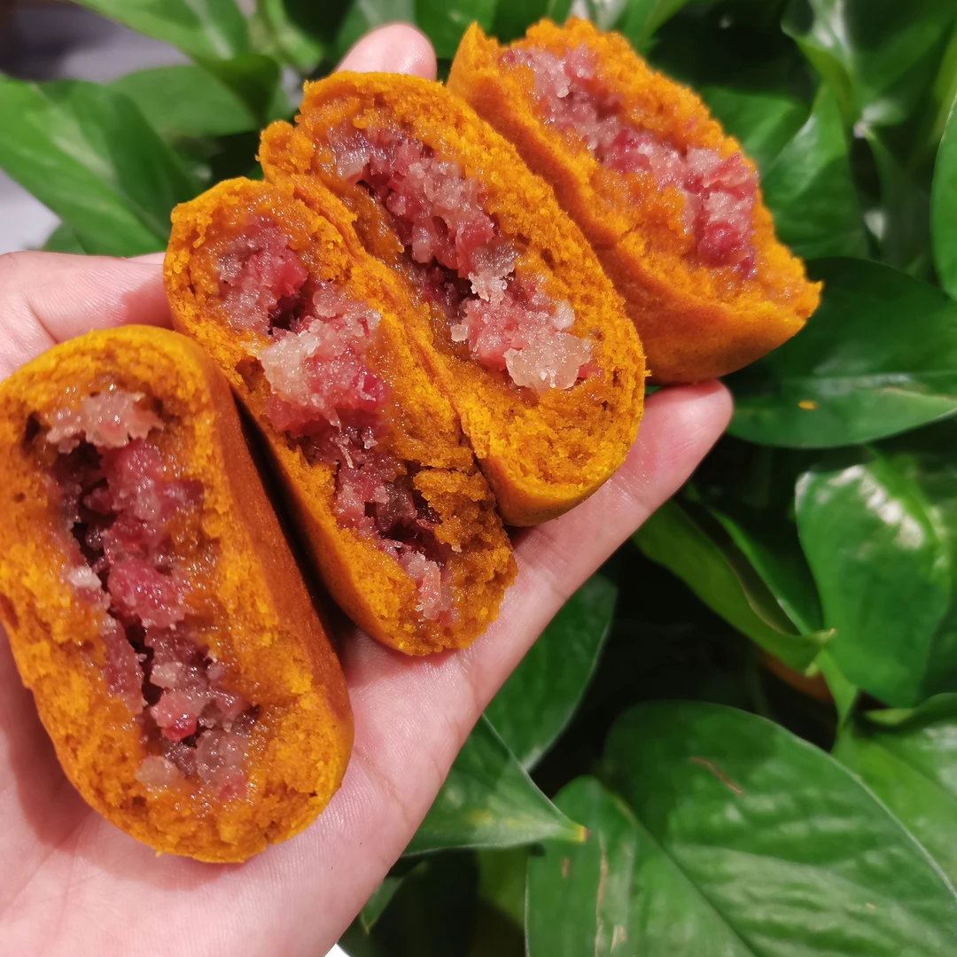 一盒荞麦火腿月饼