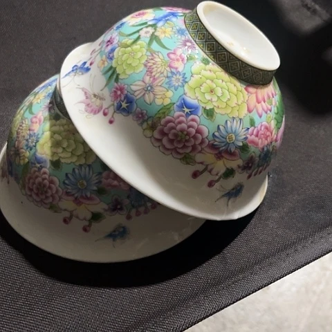 碗5寸碗两个陶瓷陶瓷