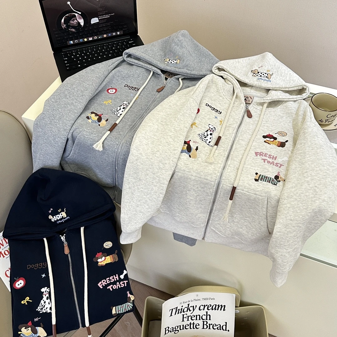 【号码000-049】D东大门韩订春款重工刺绣卫衣