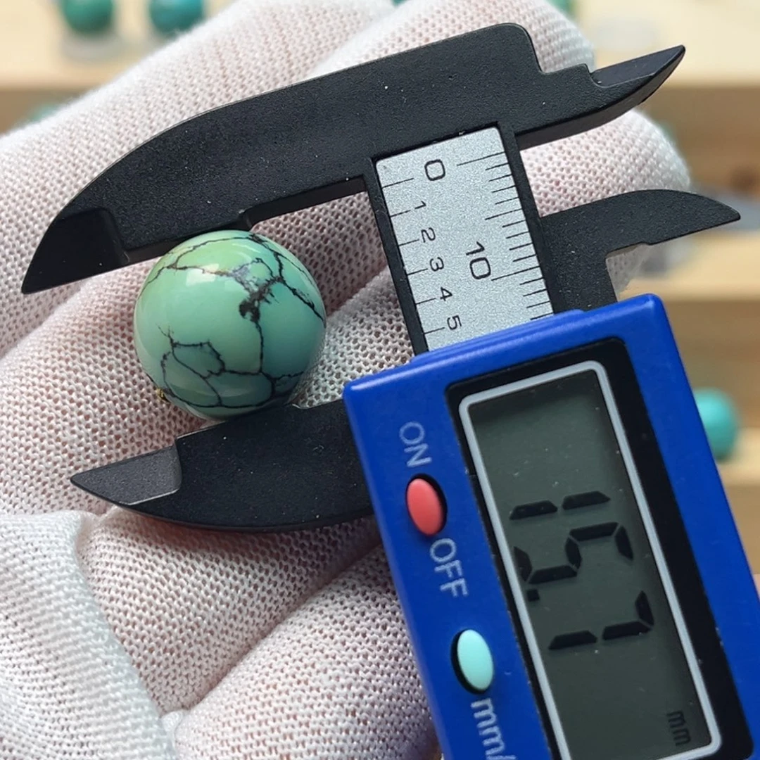 绿松石未镶嵌圆珠