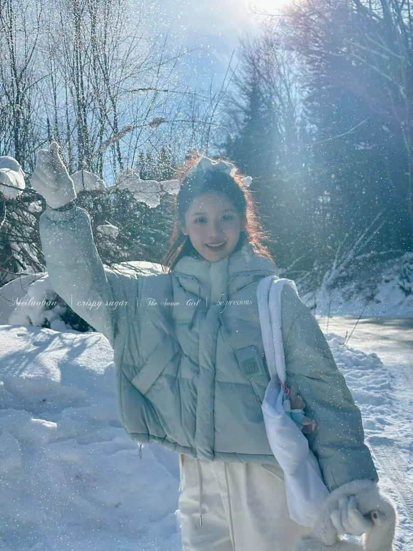 妖精的美美 【薄荷欧包】 超奶乖羽绒服