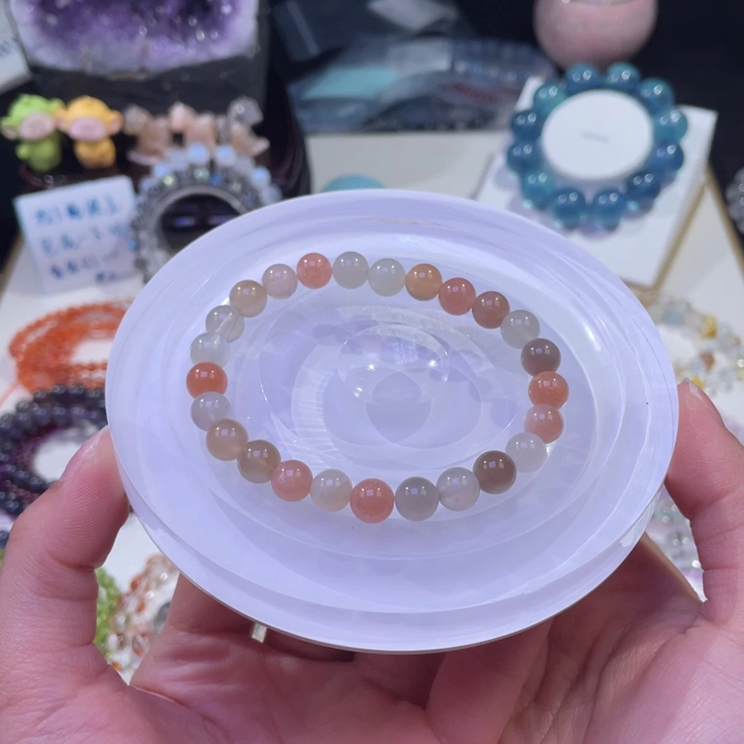 未镶嵌手链水晶焦糖奶茶色彩月光7+