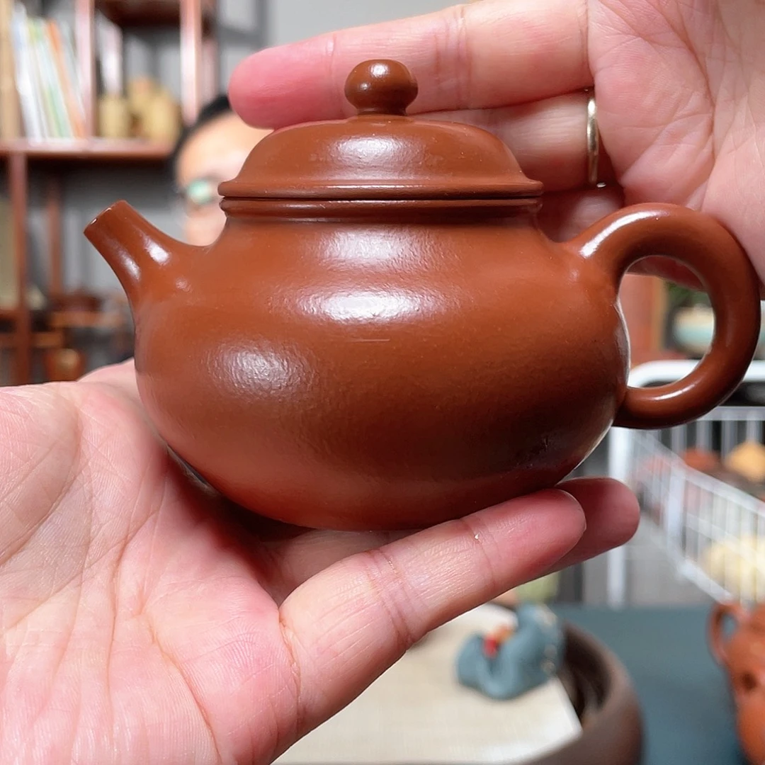 茶壶紫泥大红袍全手工容天