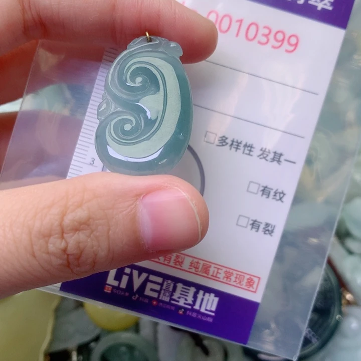 翡翠未镶嵌吊坠(不含链)