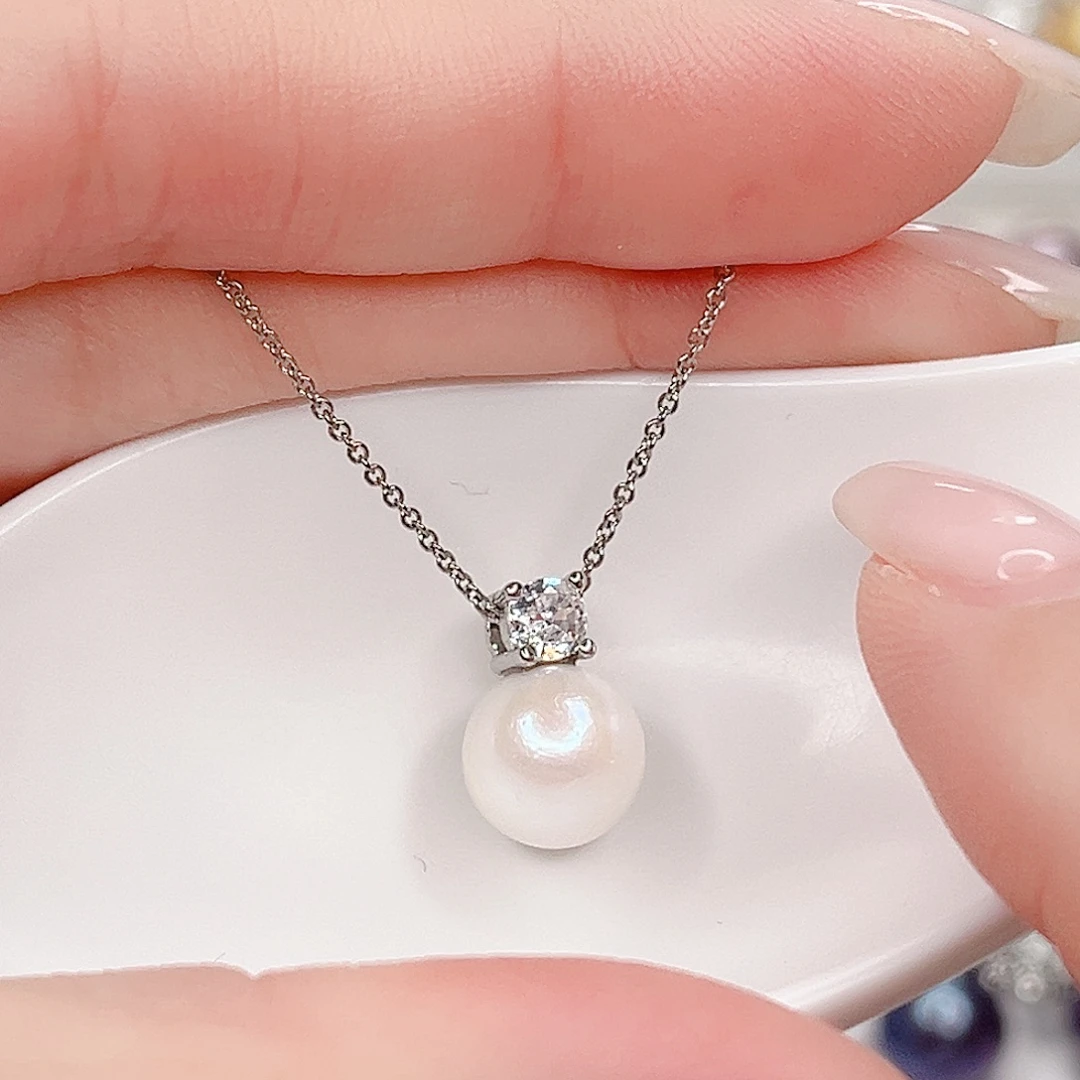 淡水珍珠吊坠(赠链)合金