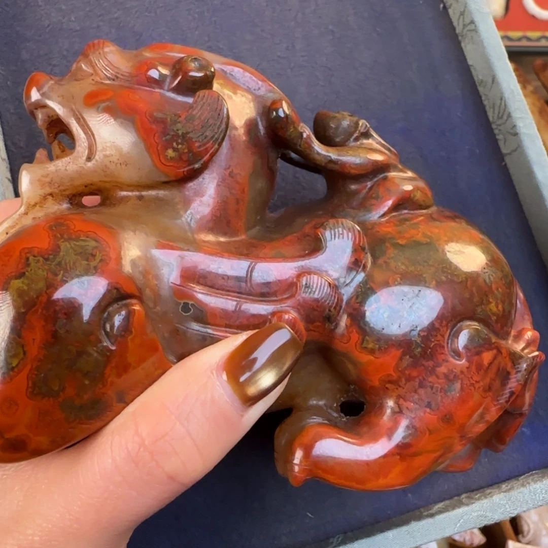 幽***香玛瑙/玉髓合金颈饰