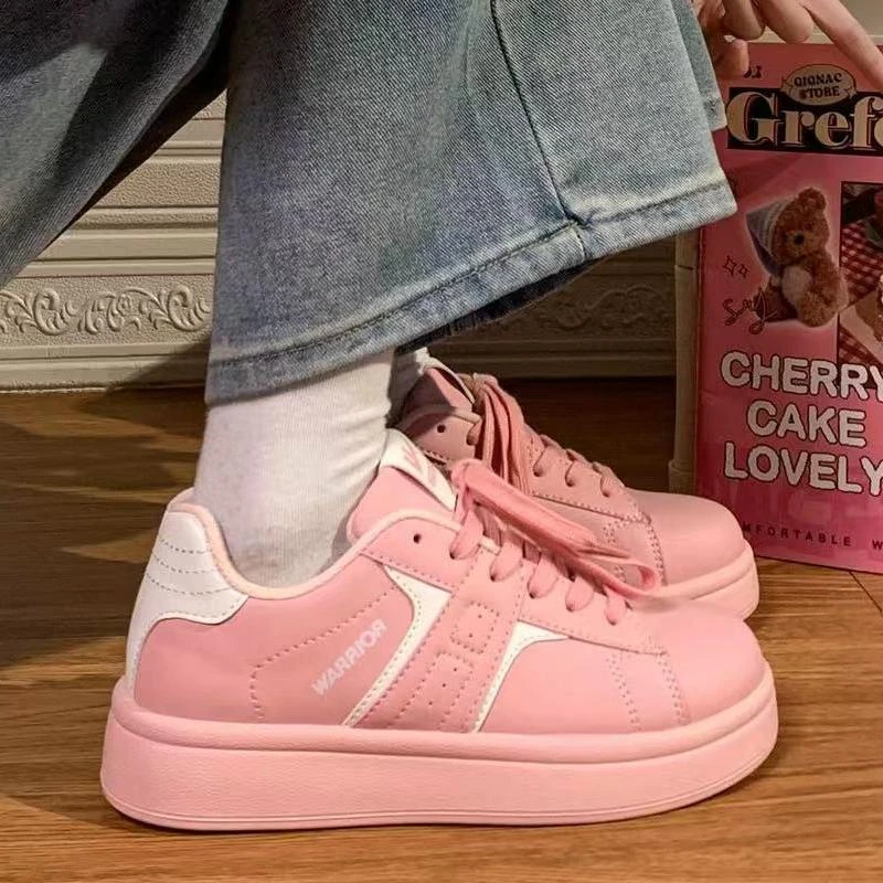 回力女鞋多巴胺白鞋2025夏季新款废土风松糕底超轻甜美可爱板鞋FX