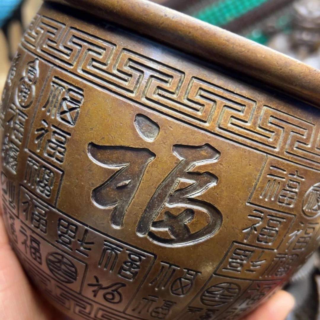 铜摆件欢迎欢迎你