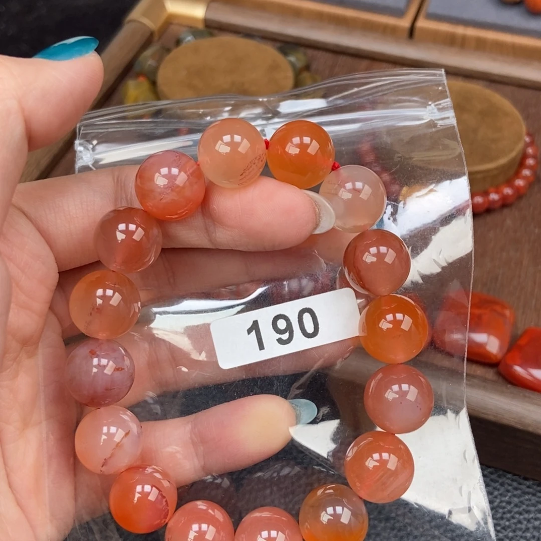 南红玛瑙未镶嵌手链卡13