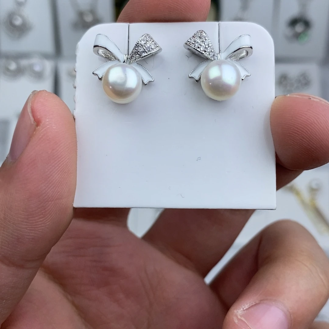 未镶嵌耳坠淡水珍珠