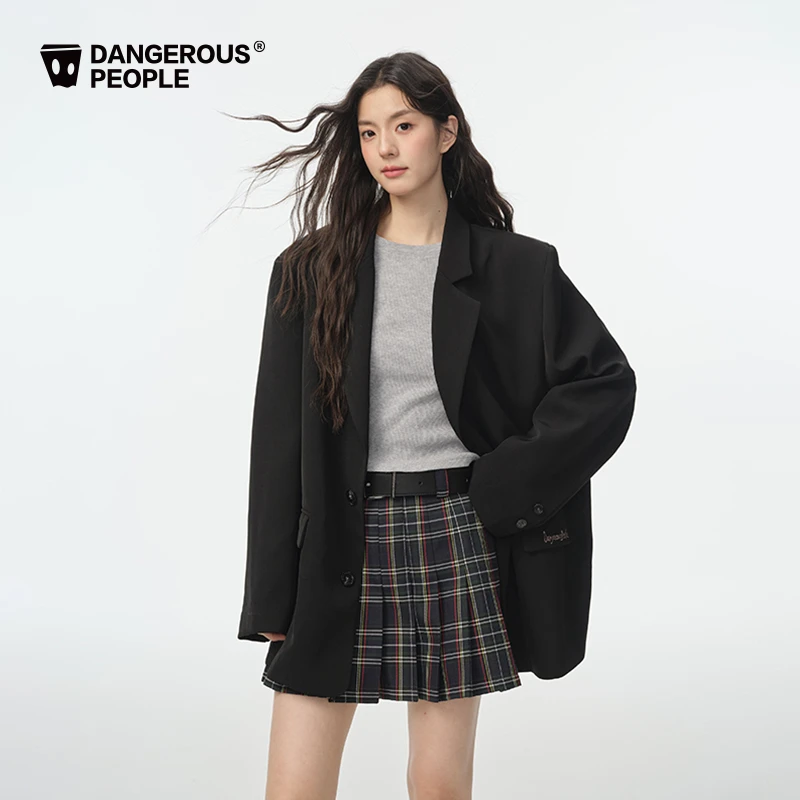 Dangerouspeople薛之谦dsp简约刺绣廓型宽松百搭休闲时尚西装外套