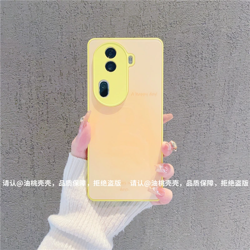 （OPPOReno11系列）肤感玻璃壳适用OPPOReno11/Reno11Pro/11f手机壳