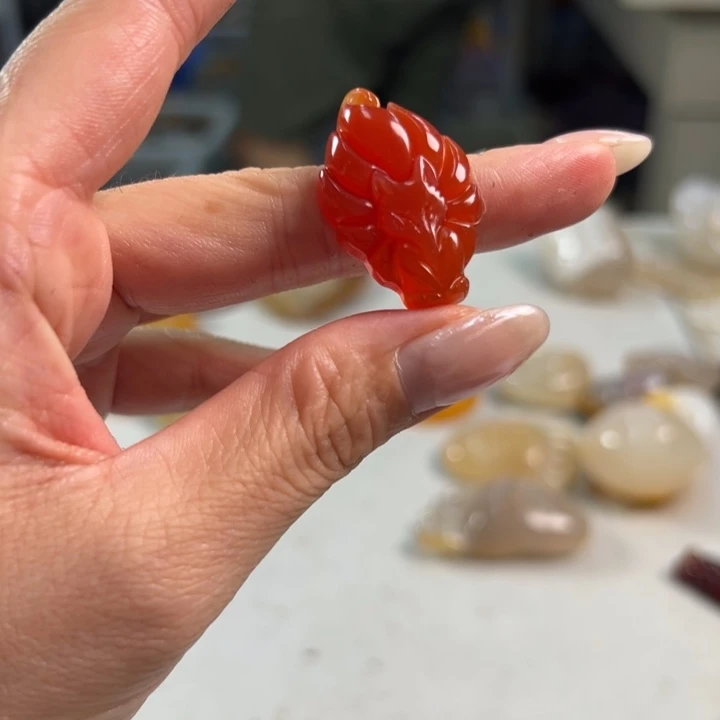 玛瑙/玉髓吊坠(不含链)未镶嵌