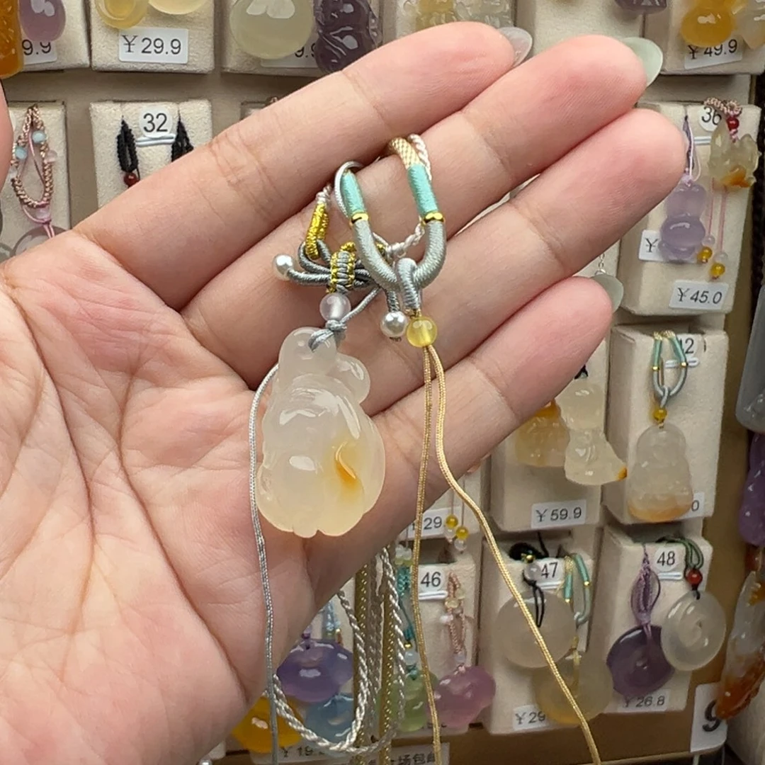 E***1玛瑙/玉髓未镶嵌颈饰