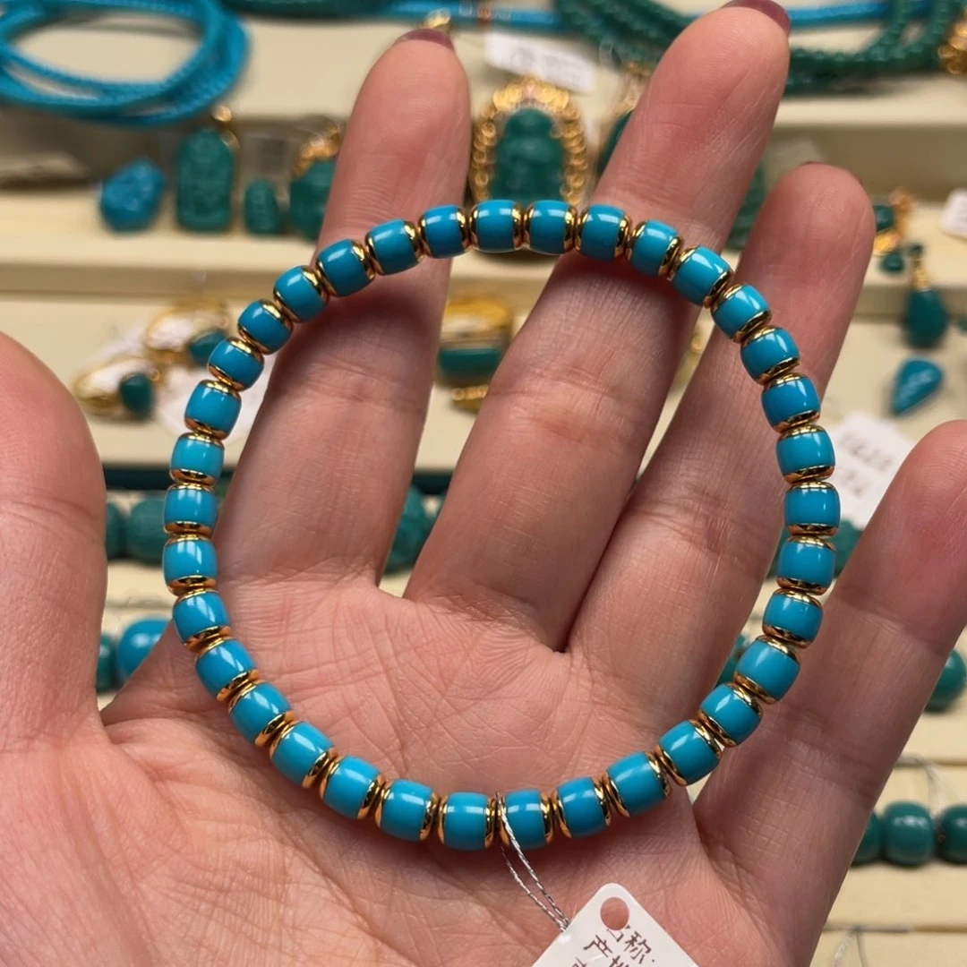 18K金镶嵌绿松石珠宝奇石