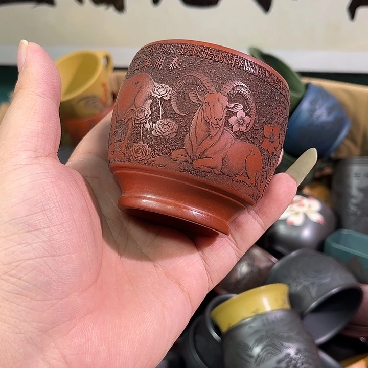 茶杯紫砂全手工紫砂主人杯