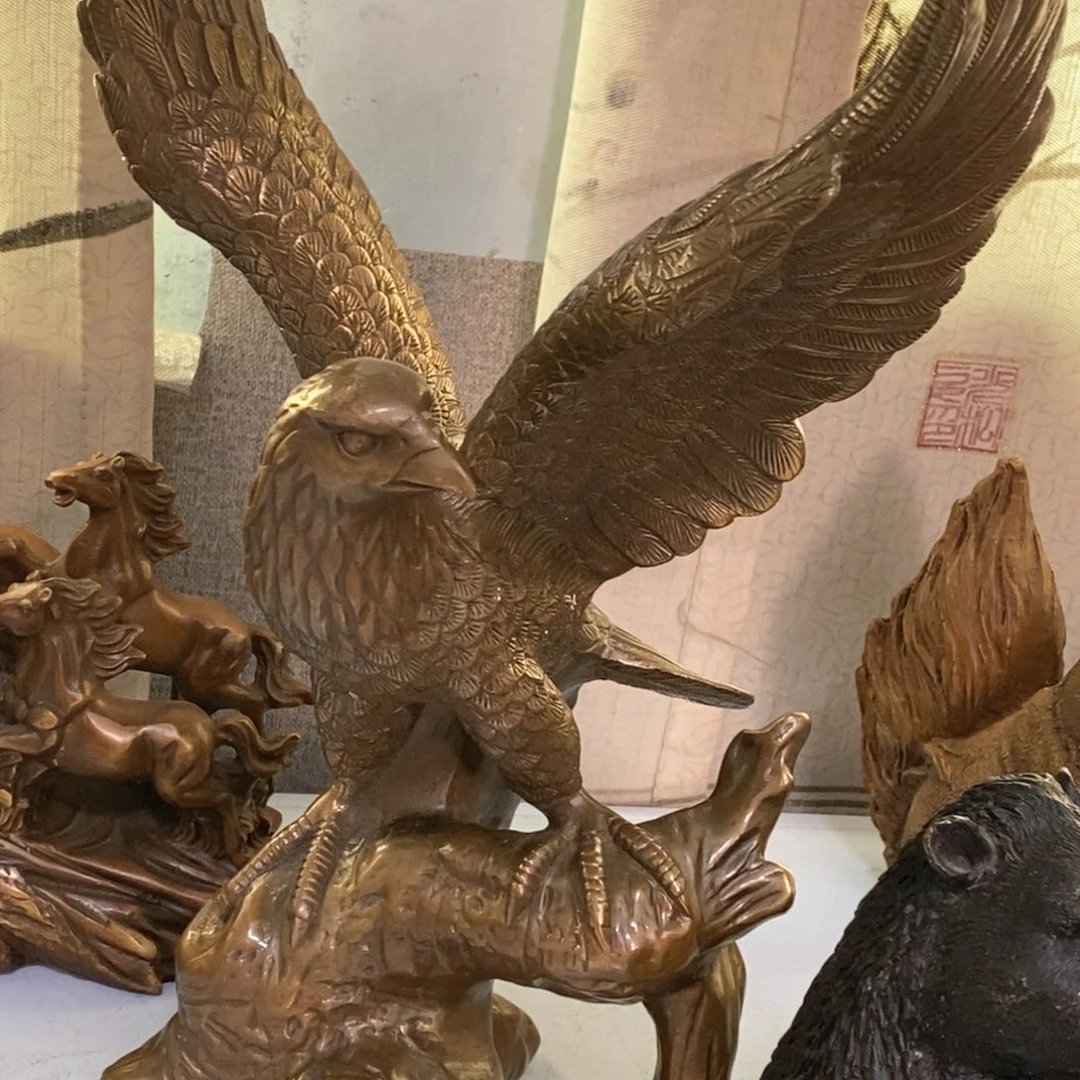 黄铜材质，大老鹰展翅