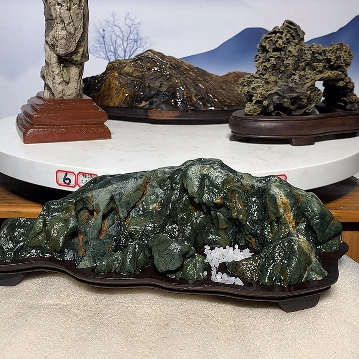 九龙壁摆件天然奇石