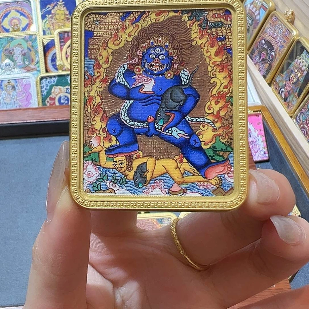 汪***剧纯手绘 热贡 大黑c 米米