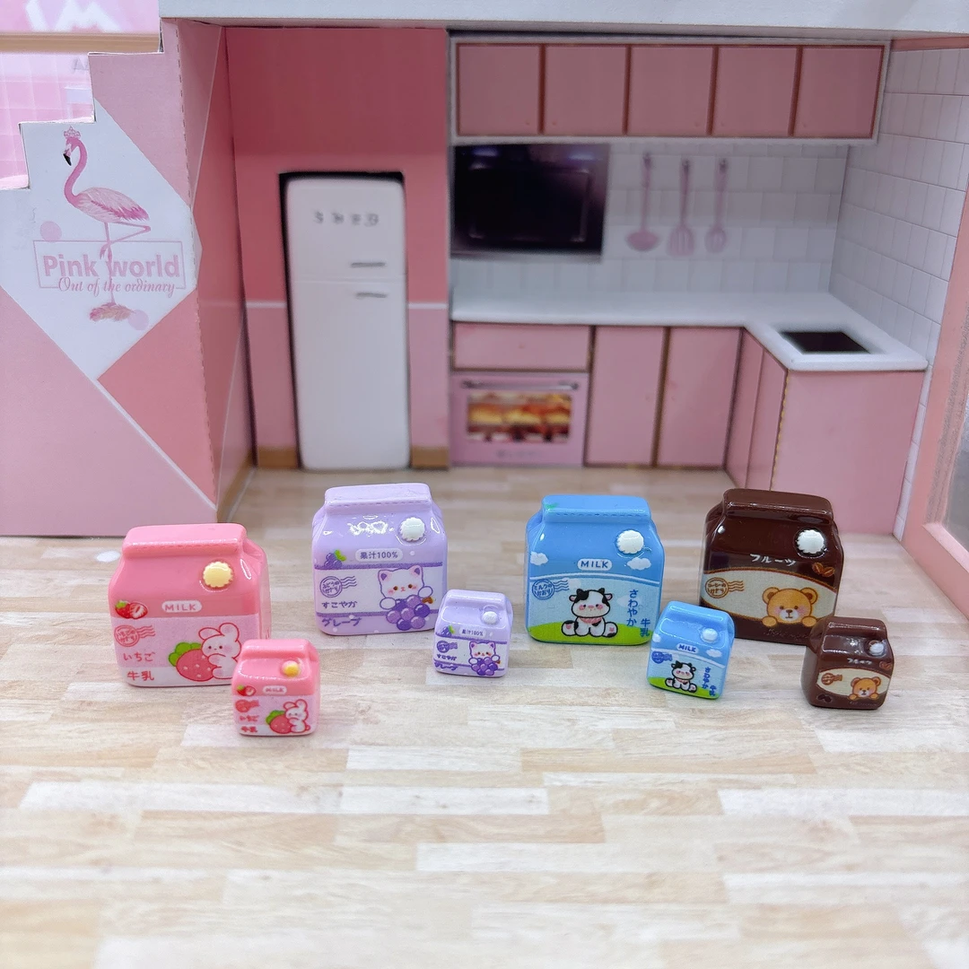 【卡通牛奶盒】定制DIY手机饰品配件创意可爱通用