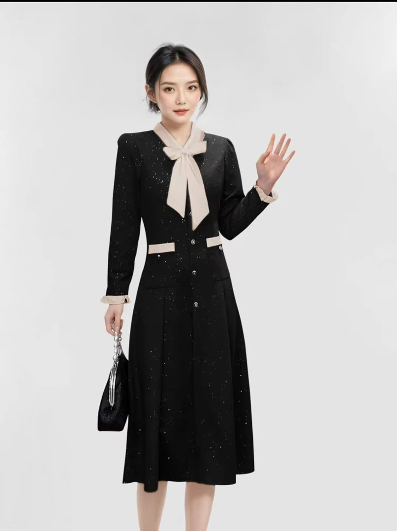 包臀裙时尚风衣法式修身型优雅中老年女装设计师薄款轻奢389