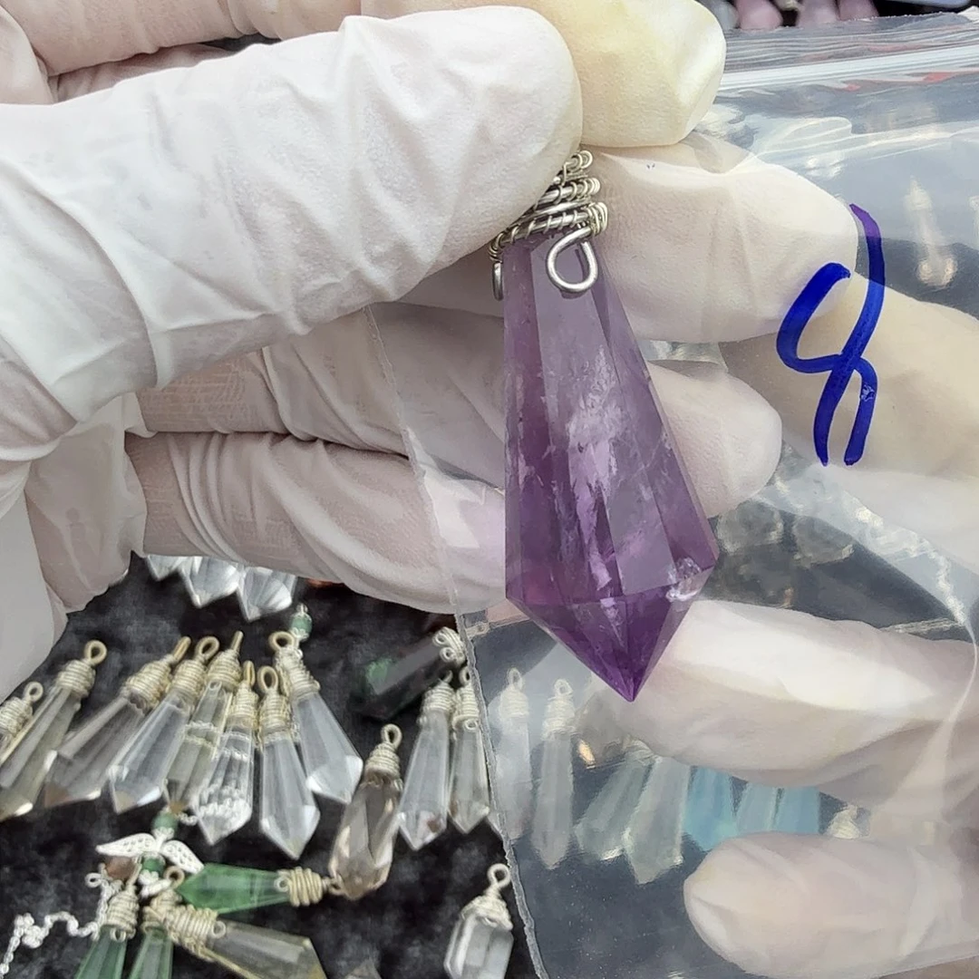 烟晶手链未镶嵌一***?紫水晶