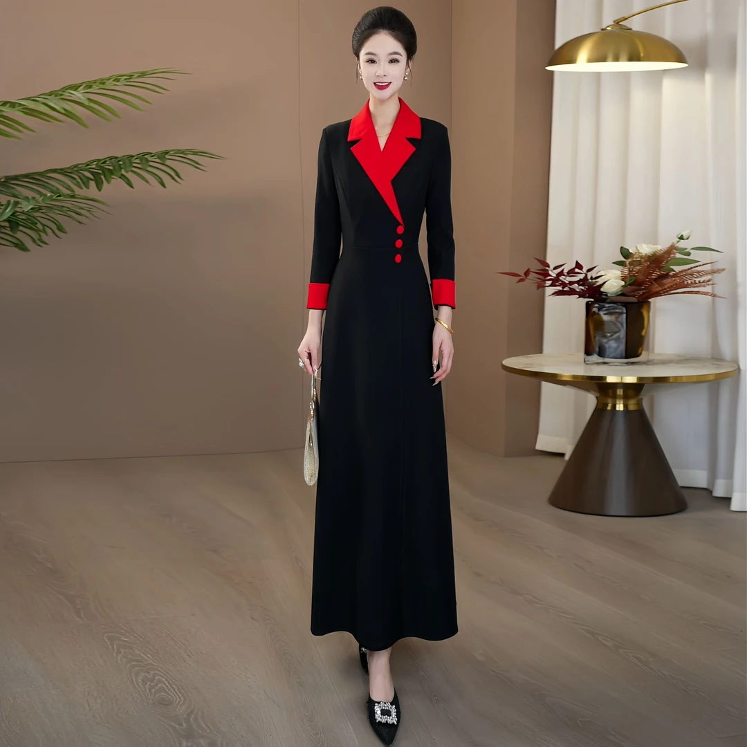 遮肉显瘦大摆长裙2025新款高端优雅贵气十足宴会连衣裙193