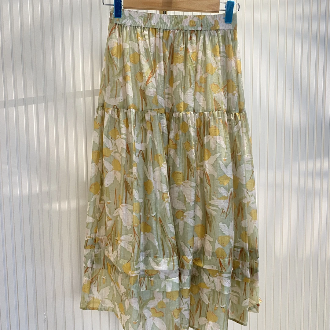 【大喜】夏季凉感气质碎花半身裙（25BQ933）