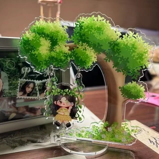 白鹿白梵星白烁周边秋千高颜值立牌亚克力创意桌面摆件