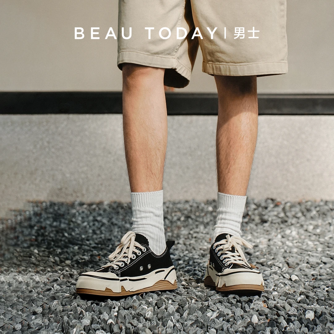 BeauToday【超透气帆布鞋】四季款休闲鞋运动帆布鞋百搭休闲鞋男款