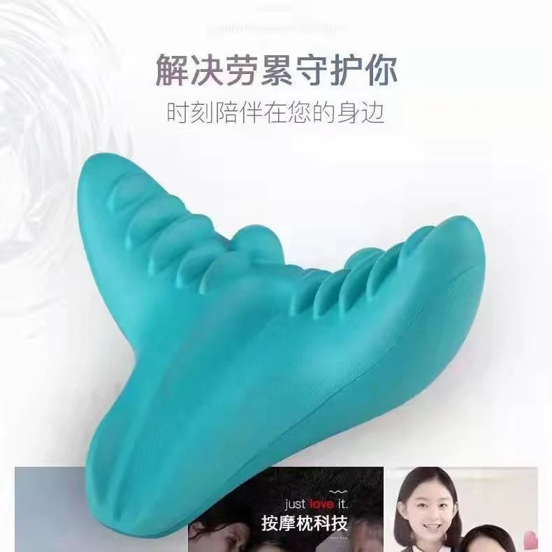 J 【升级款颈椎按摩枕】家用颈椎舒缓颈肩指压颈部枕头颈部支撑