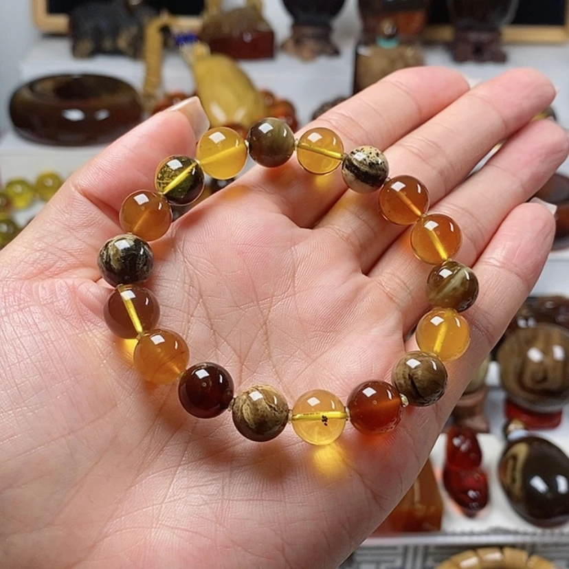 【闪购商品】未镶嵌琥珀手串多宝