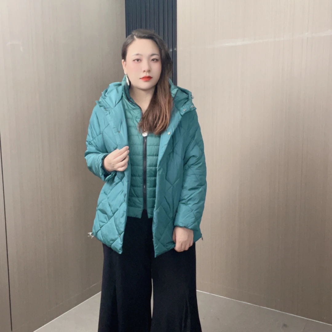 最新【乔姐3533】轻奢大码棉服中长款加厚时尚保暖