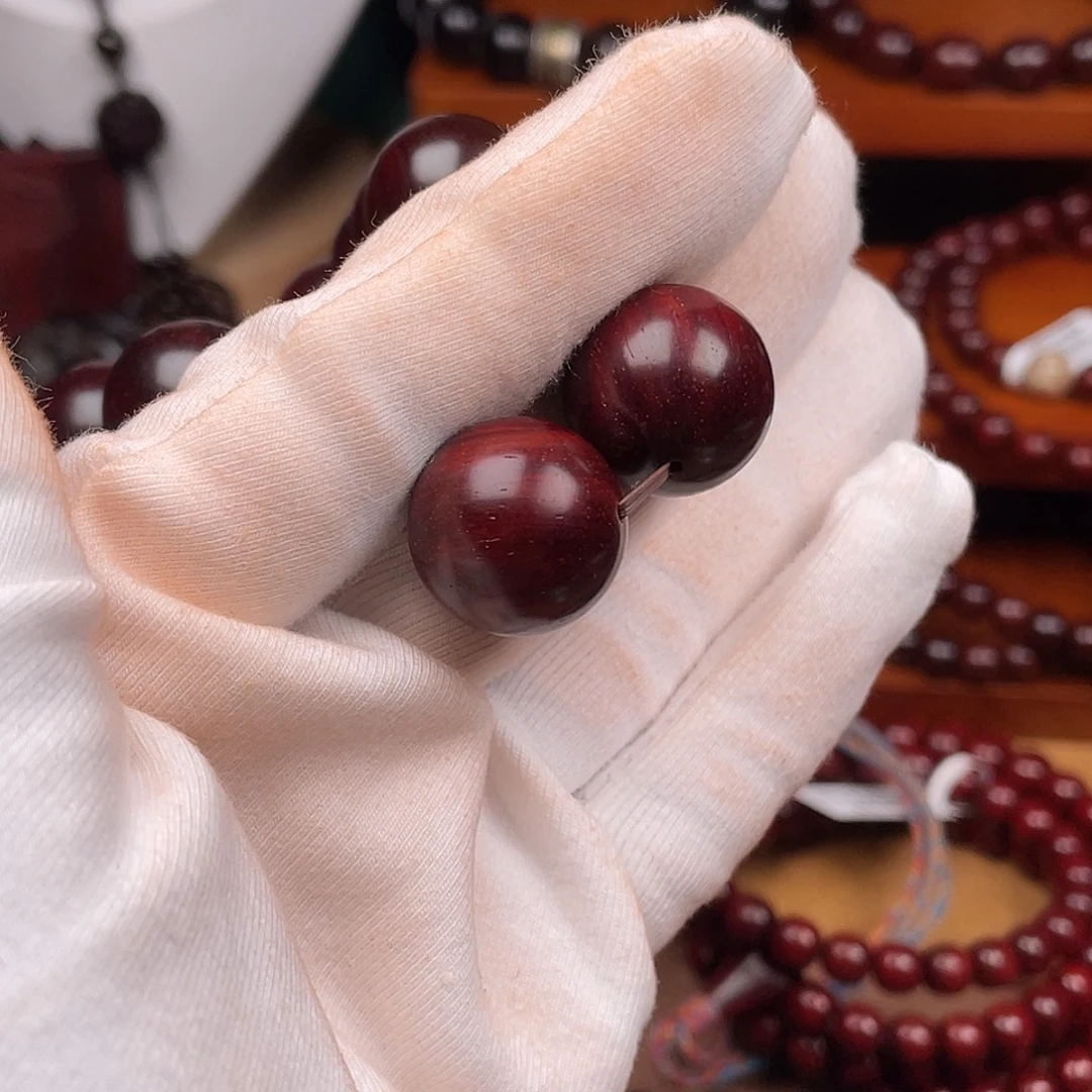 三***开小叶紫檀手串/手链原汁原味1.8*2