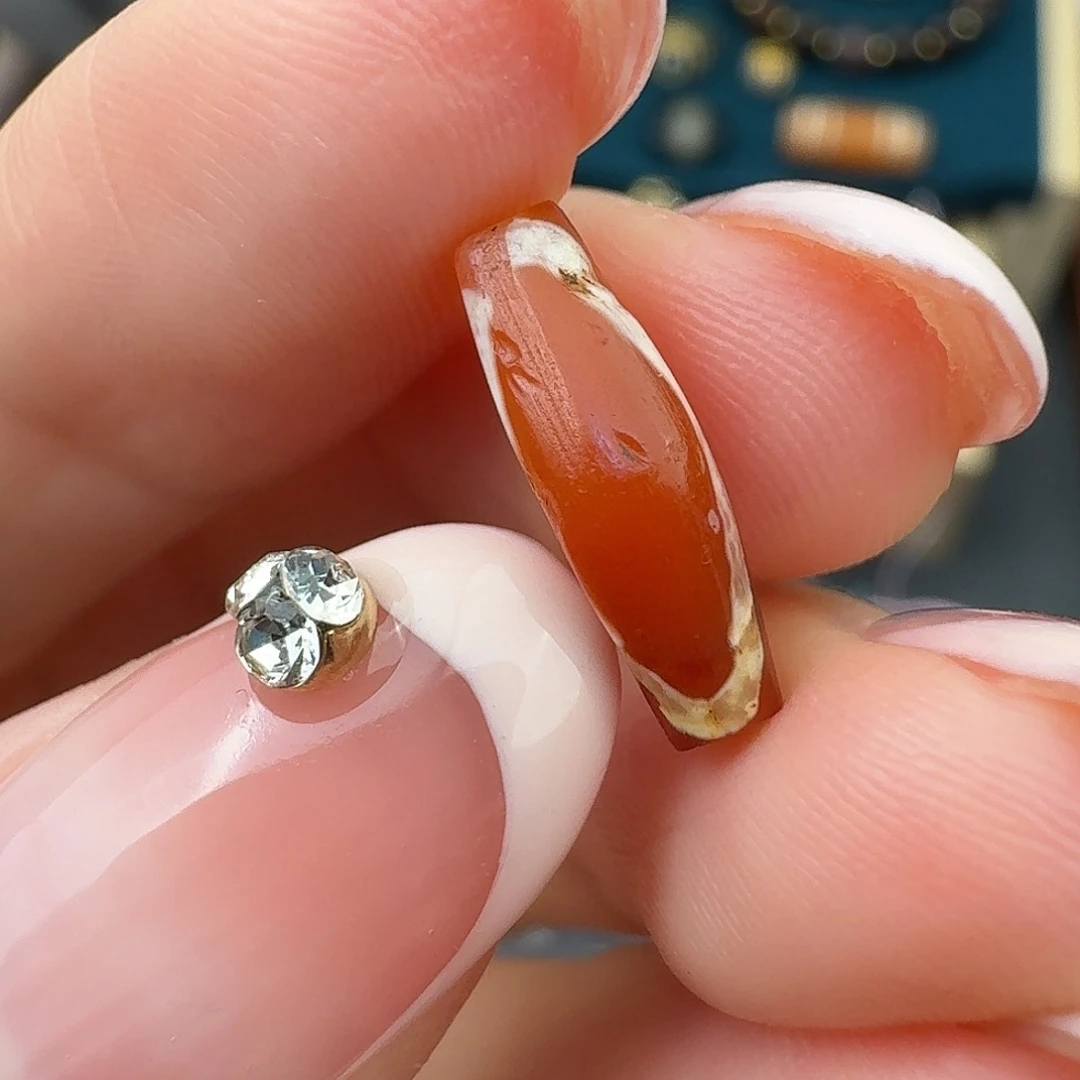 星月菩提吊坠镶蚀羊角