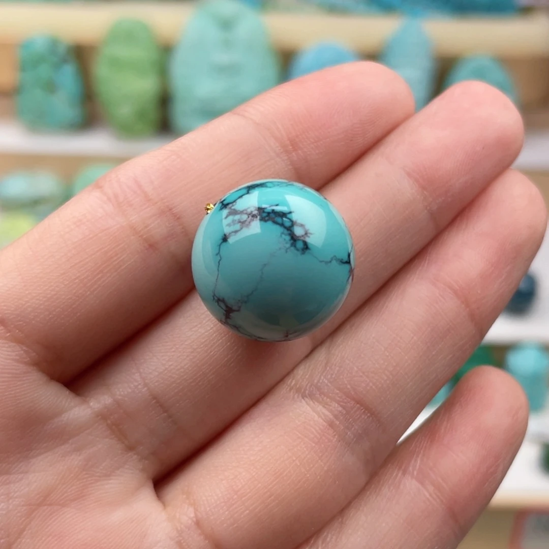 未镶嵌绿松石珠宝奇石花****人