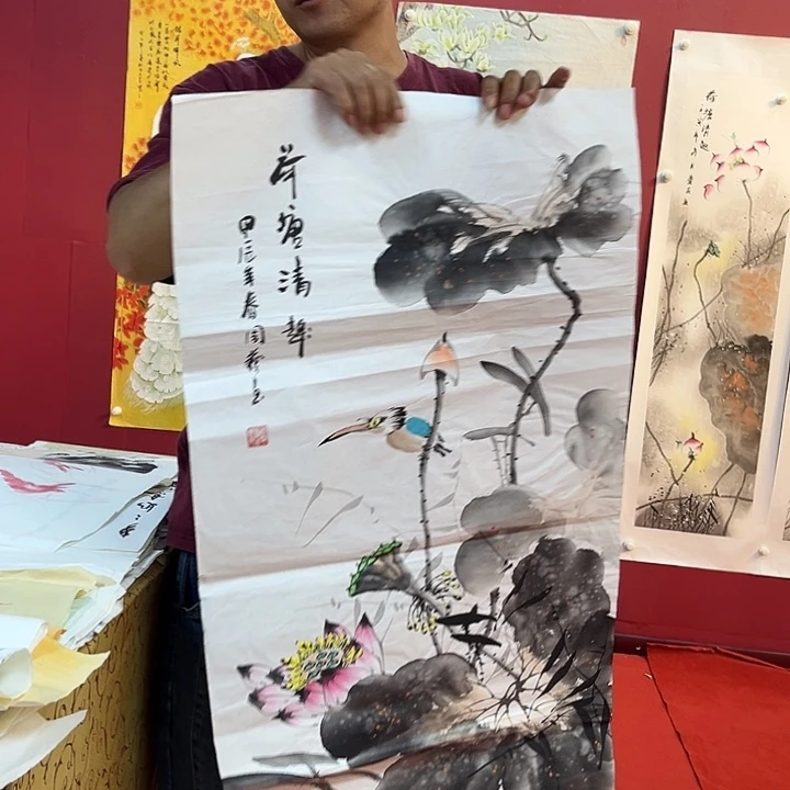国画国画作品多次入