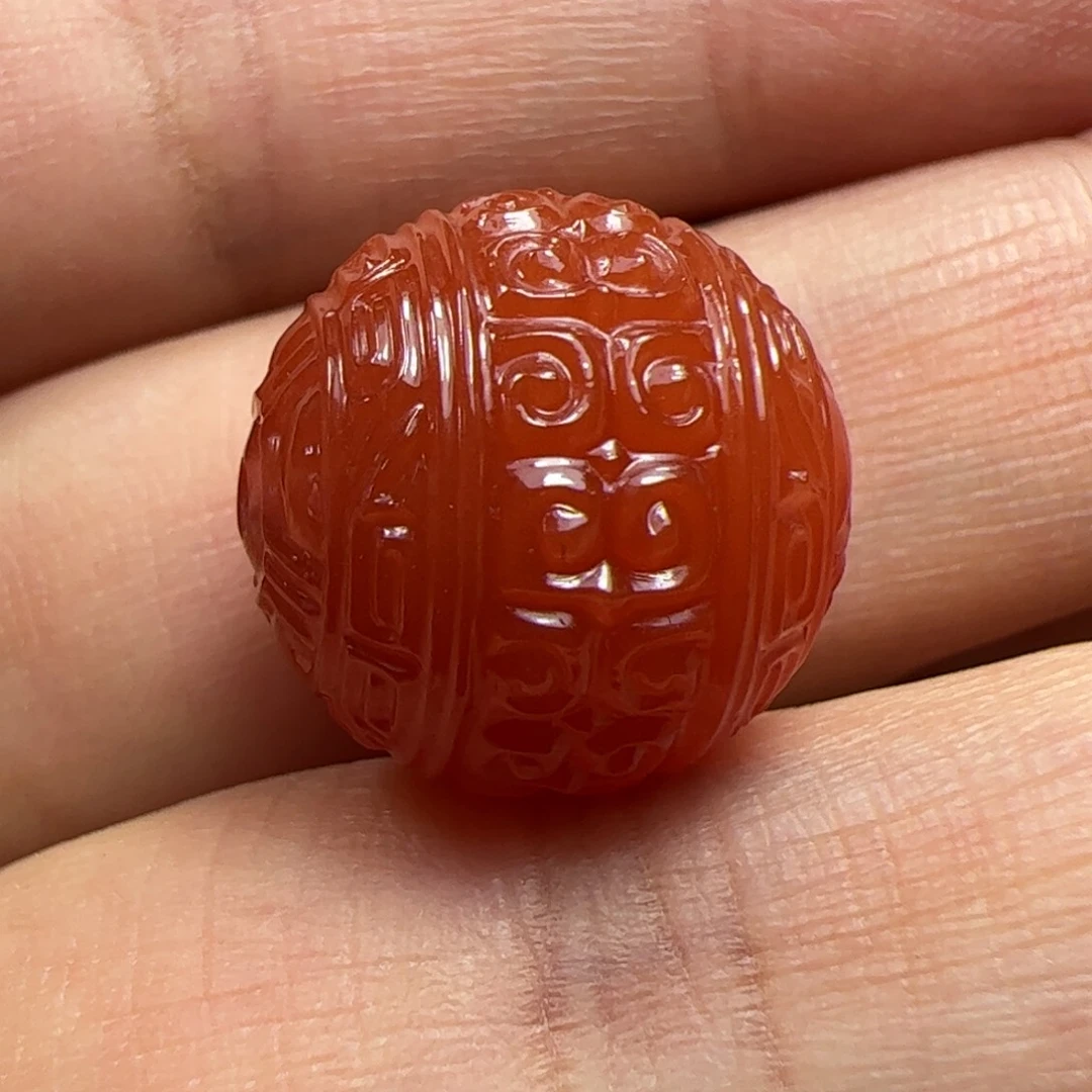 南红玛瑙未镶嵌珠子麋***路