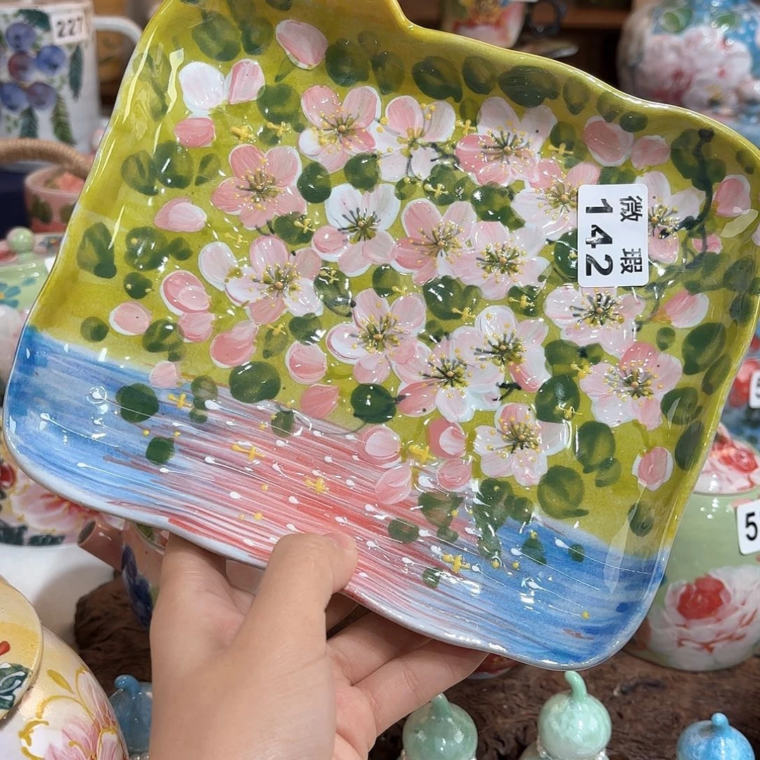 景德镇手绘高温釉下彩陶瓷茶具