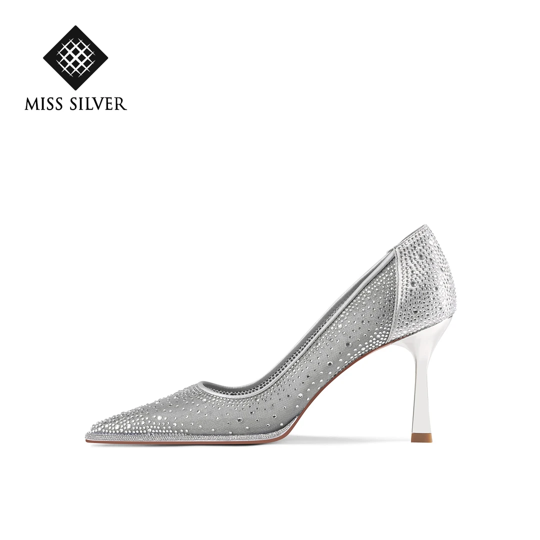 【限定灵绮】MISSSILVER2025春季细高跟时尚女鞋时尚气质百搭单鞋