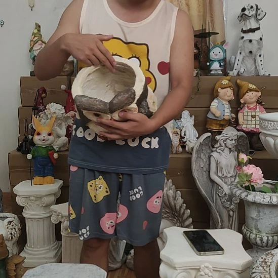 合成树脂猫头鹰花盆