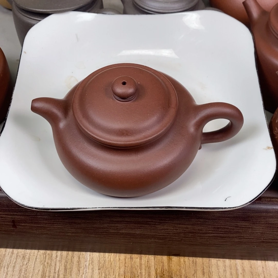 底槽青茶壶神**手宜兴紫砂半手工