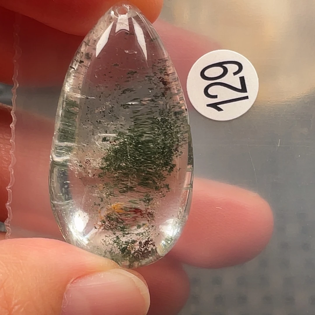 蓝***云水晶吊坠(不含链)未镶嵌