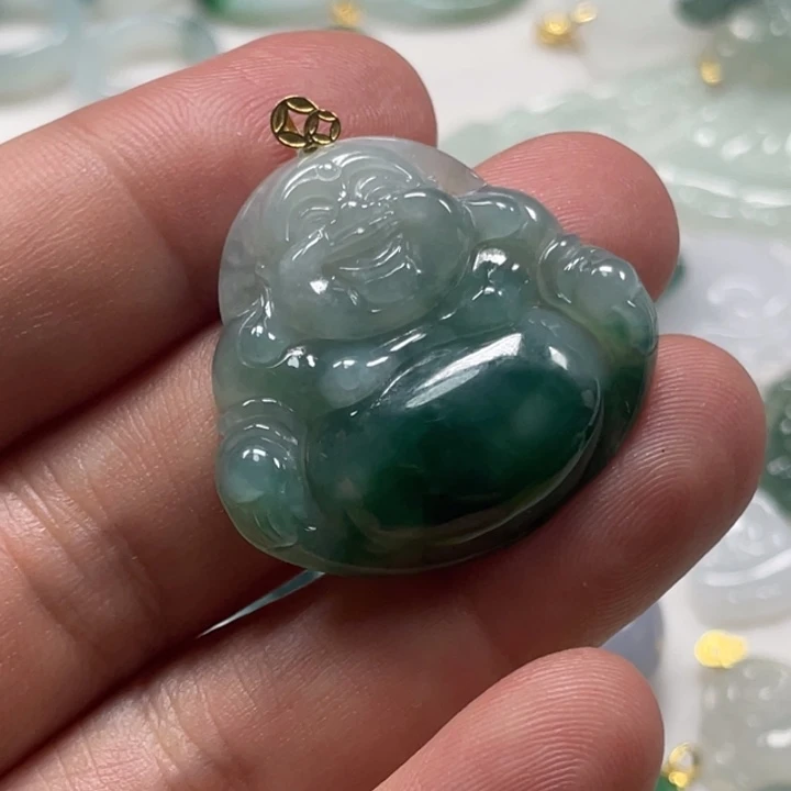 翡翠未镶嵌颈饰缅甸天然翡翠吊坠