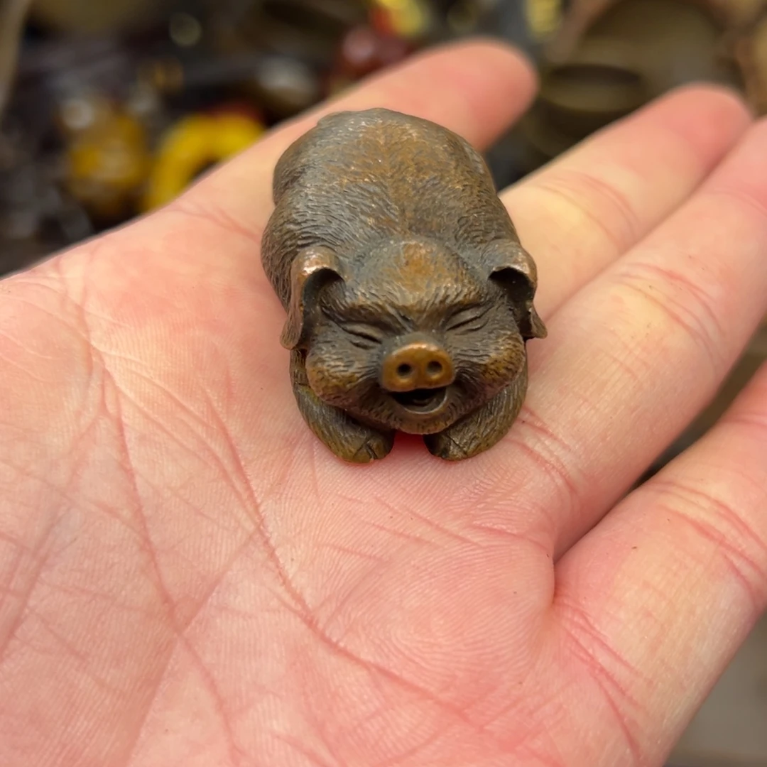 铜摆件欢迎欢迎你