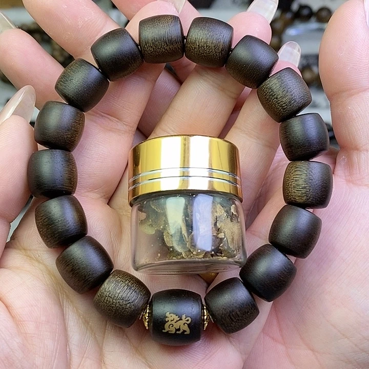 沉香碎屑沉香越南芽庄白棋楠1.2桶珠