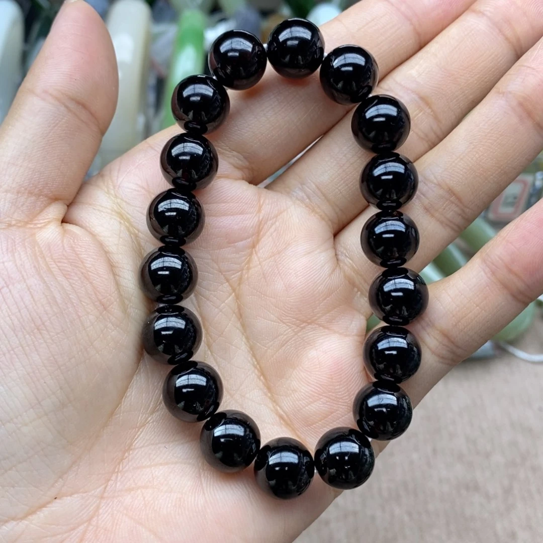 和田玉手串未镶嵌虹*姐卡10