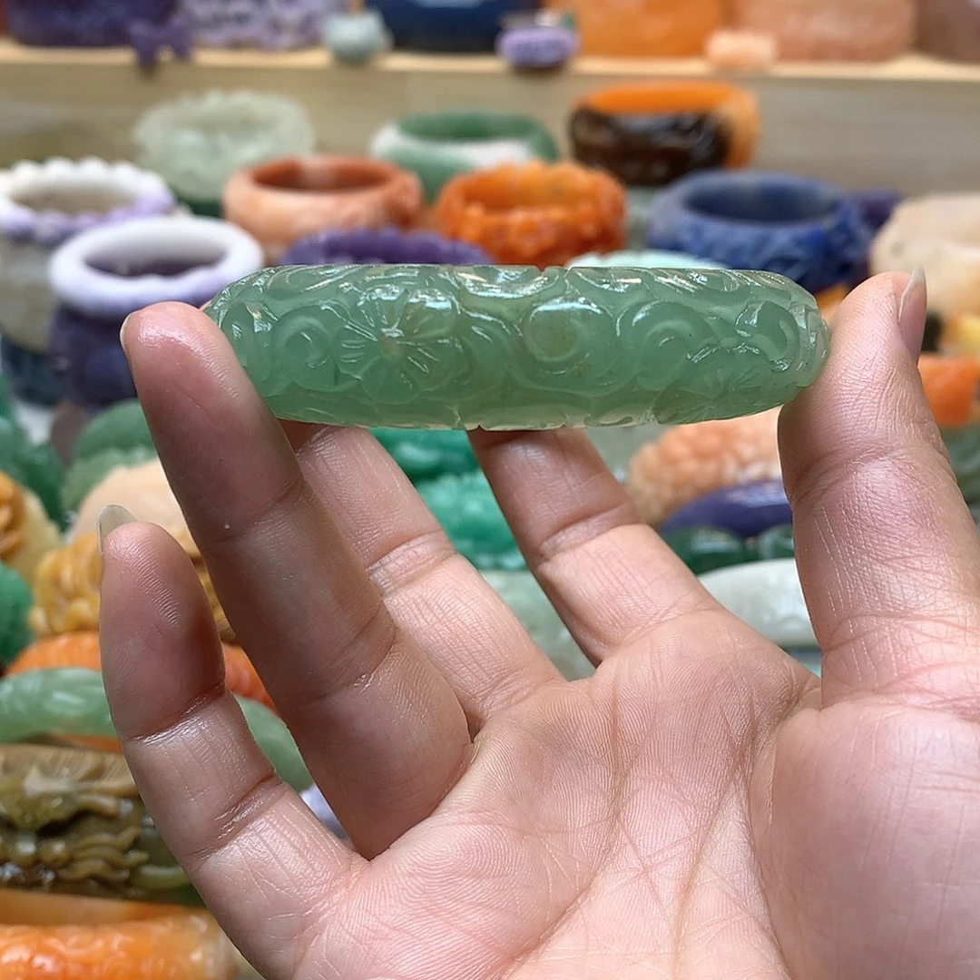 未镶嵌手镯石英质玉柠***.