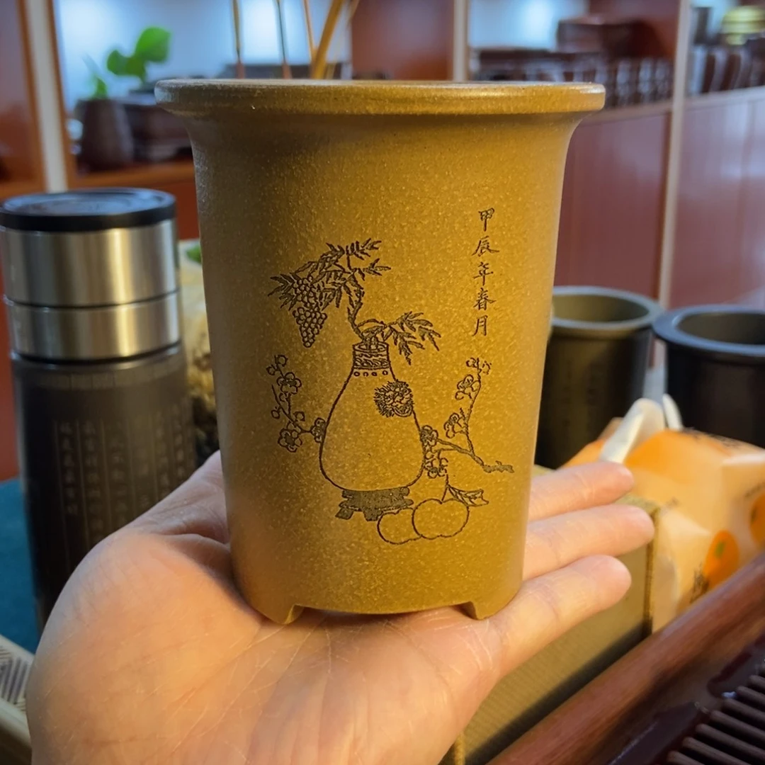 紫砂花盆紫砂花盆