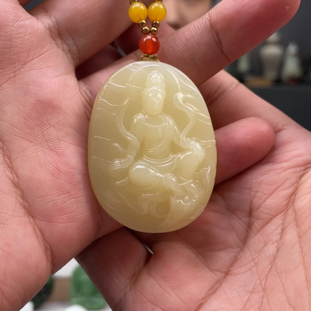 和田玉未镶嵌挂件